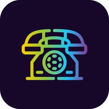 Telephone Creative Icon Design vector