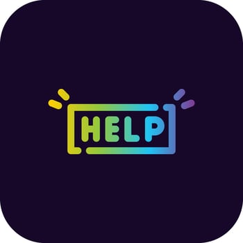 Help Creative Icon Design vector