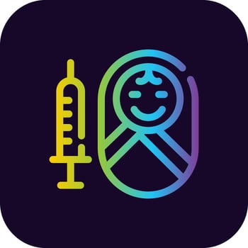 Vaccination Creative Icon Design vector