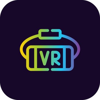 VR Glasses Creative Icon Design vector