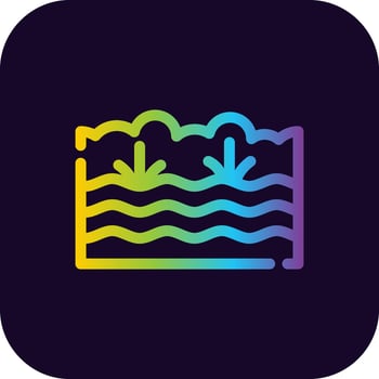 Swamp Creative Icon Design vector