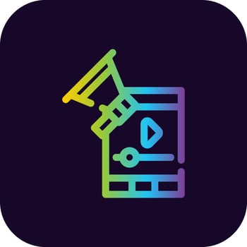 Video Marketing Creative Icon Design vector