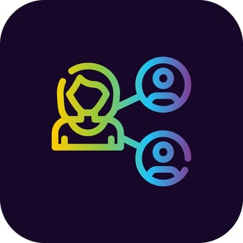 Team Network Creative Icon Design vector