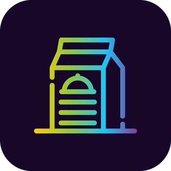 Prepackaged Food Creative Icon Design vector