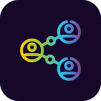 Connected People Creative Icon Design vector