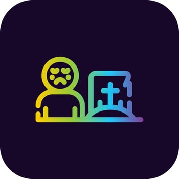Grave Creative Icon Design vector