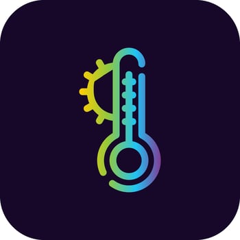 Temperature Creative Icon Design vector