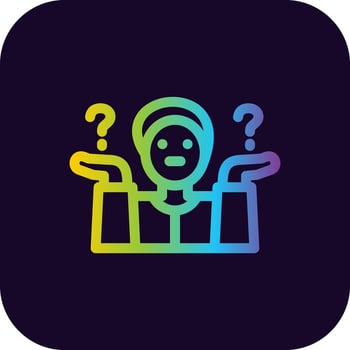 Shrug Creative Icon Design vector