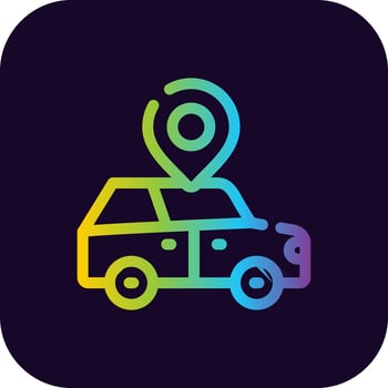 Car Location Creative Icon Design vector