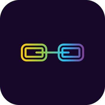Link Creative Icon Design vector