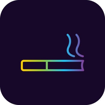 Cigarette Creative Icon Design vector