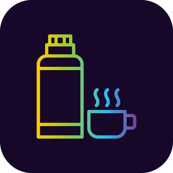 Thermos Creative Icon Design vector