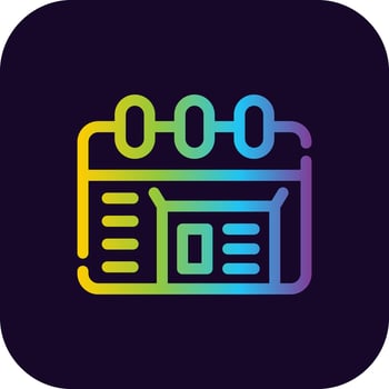 Monthly Delivery Creative Icon Design vector