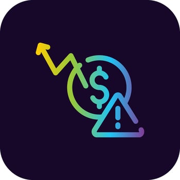 Macroeconomic Risk Creative Icon Design vector