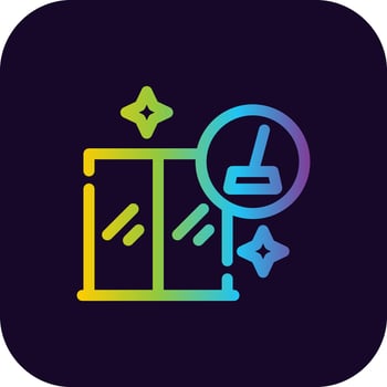 Window Cleaning Creative Icon Design vector