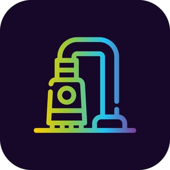 Vacuum Cleaner Creative Icon Design vector