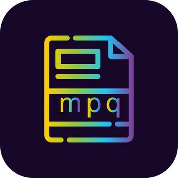 mpq Creative Icon Design vector
