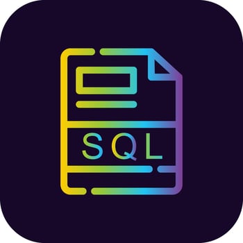 SQL Creative Icon Design vector