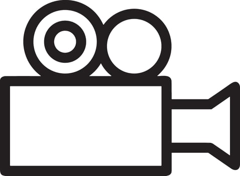 camera photography icon symbol image vector. Illustration of multimedia photographic lens grapich design images vector