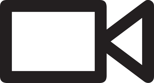 camera photography icon symbol image vector. Illustration of multimedia photographic lens grapich design images vector
