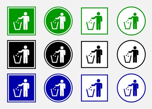 Keep clean sign template. Vector design.