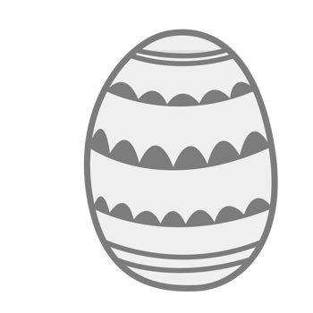Easter Egg Decoration Flat Collection png