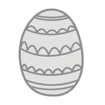 Easter Egg Decoration Flat Collection png