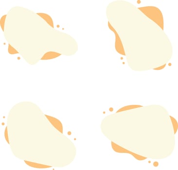 Blob Text Box With Irregular Dynamic Design. Vector Illustration.