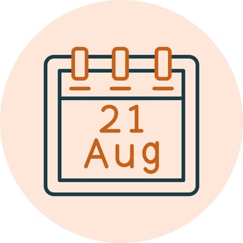 August 21 Vector Icon