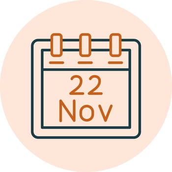 November 22 Vector Icon