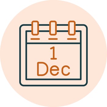 December 1 Vector Icon