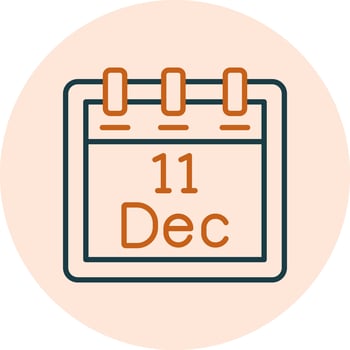December 11 Vector Icon