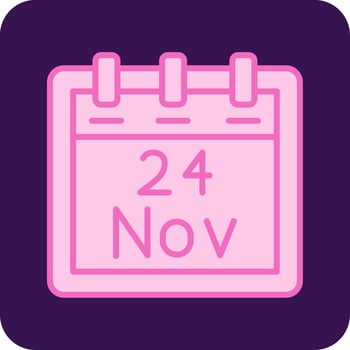 November 24 Vector Icon