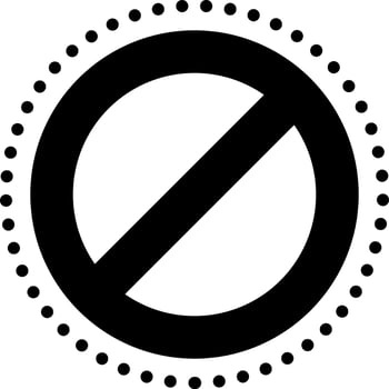 solid icon for stopped vector