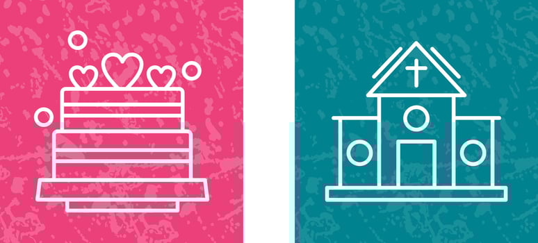Wedding and Church Icon vector