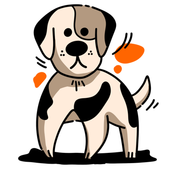 cute dog sticker png