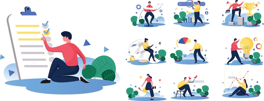 Business Marketing, Flat vector illustration