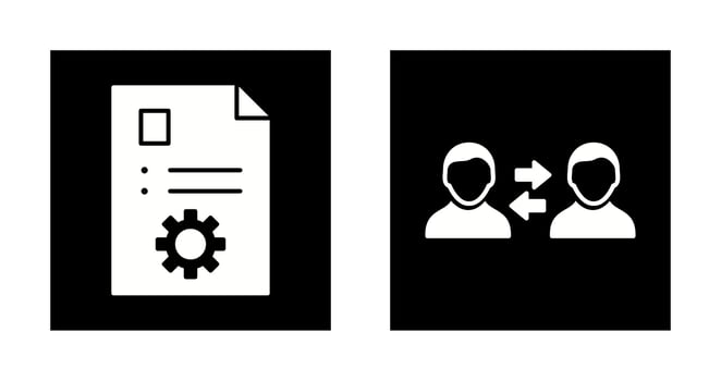 content management and consulting services Icon vector