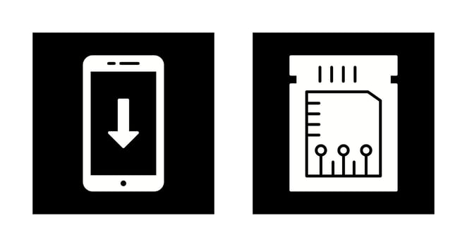 download and chip Icon vector