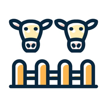 Livestock Farming Vector Thick Line Filled Dark Colors Icons For Personal And Commercial Use.