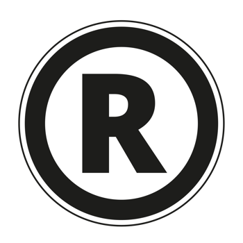 R Symbol trademark on Transparent Background png