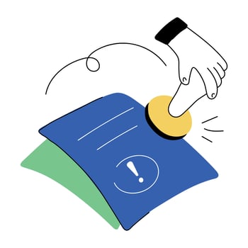Trendy Error Stamp vector