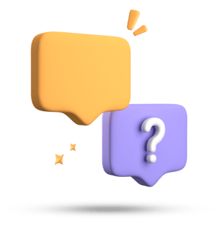 3d rendering of speech bubble, 3D pastel chat with question mark icon set. png