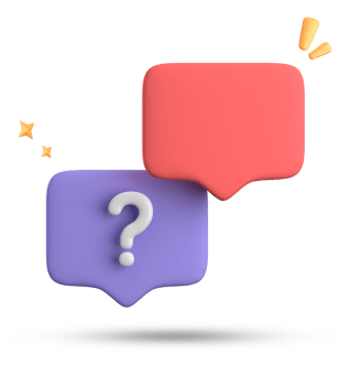 3d rendering of speech bubble, 3D pastel chat with question mark icon set. png