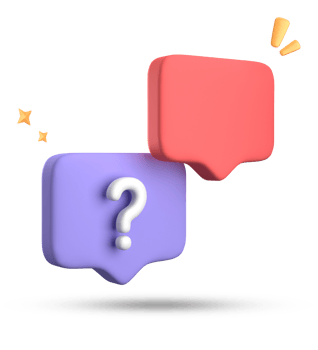 3d rendering of speech bubble, 3D pastel chat with question mark icon set. png