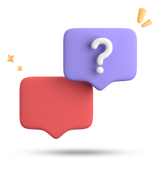 3d rendering of speech bubble, 3D pastel chat with question mark icon set. png