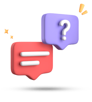 3d rendering of speech bubble, 3D pastel chat with question mark icon set. png