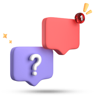 3d rendering of speech bubble, 3D pastel chat with question mark icon set. png