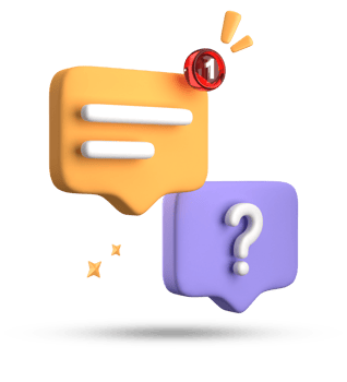3d rendering of speech bubble, 3D pastel chat with question mark icon set. png