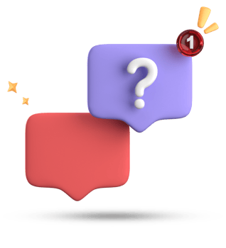 3d rendering of speech bubble, 3D pastel chat with question mark icon set. png